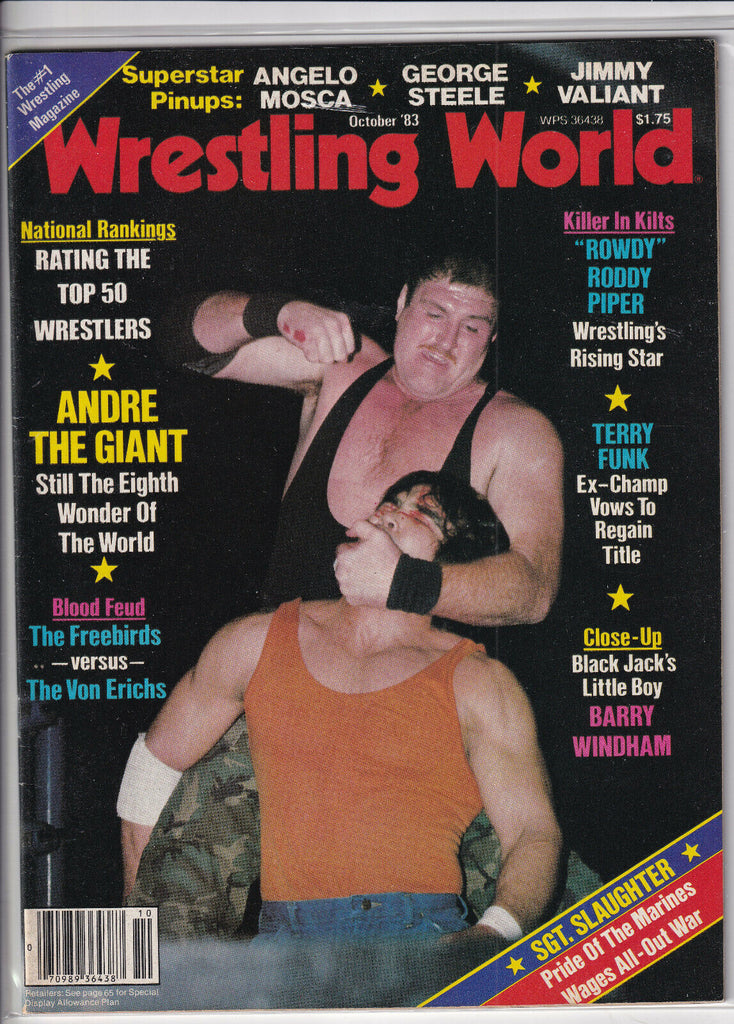 Wrestling World Andre The Giant Terry Funk October 1983 052919nonr