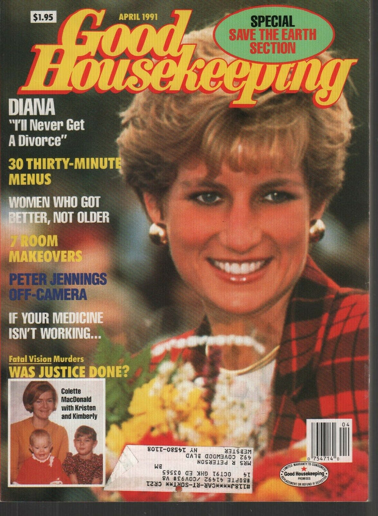 Good Housekeeping Magazine April 1991 Princess Diana Colette MacDonald 092619AME