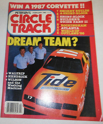 Circle Track Magazine Waltrip & Hendrick February 1987 080714R