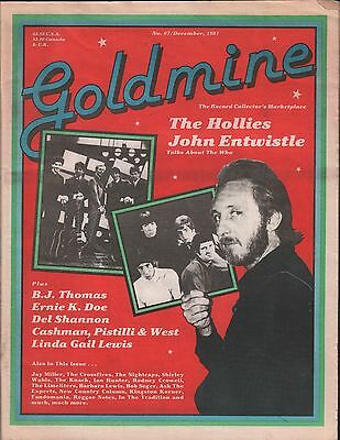 Goldmine no.67 December 1981 John Entwistle, B.J Thomas EX 122115DBE