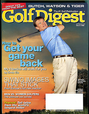 Golf Digest Magazine March 2006 Ernie Els Get Your Game Back EX 022316jhe