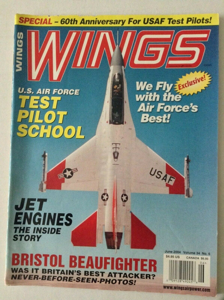 Wings Aviation Magazine Test Pilot School US Air Force June 2004 050319nonrh