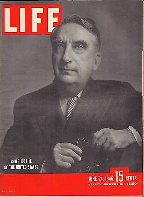 Life Magazine June 24 1956 Birthday Chief Justice OF the USA VG 050216DBE2
