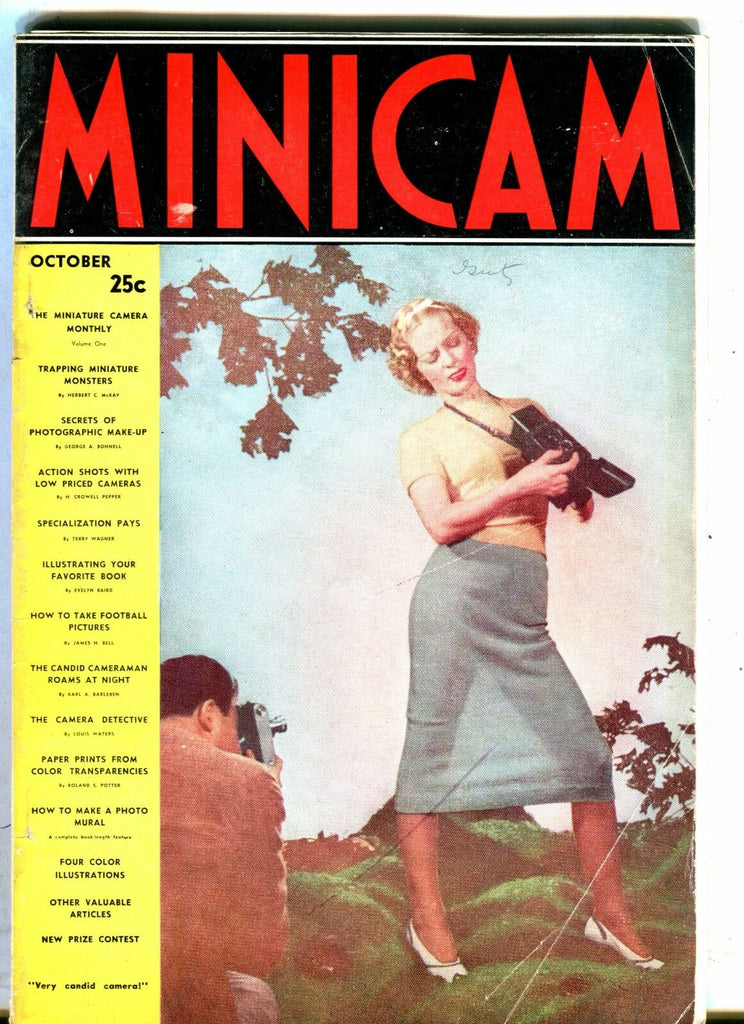 Minicam Magazine October 1937 Dudley Lee VG No ML 052617nonjhe