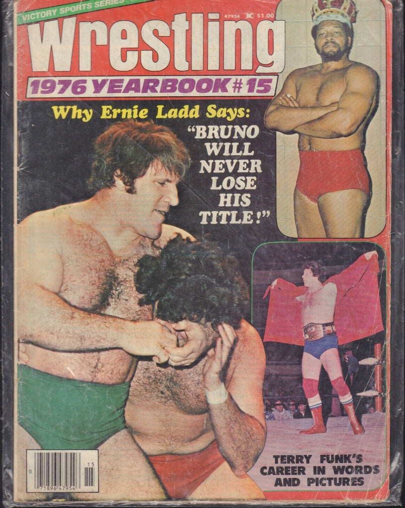 Wrestling 1976 Yearbook #15 Ernie Ladd Bruno Terry Funk 083018AME