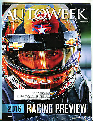 AutoWeek Magazine February 22 2016 Racing Preview EX 062716jhe
