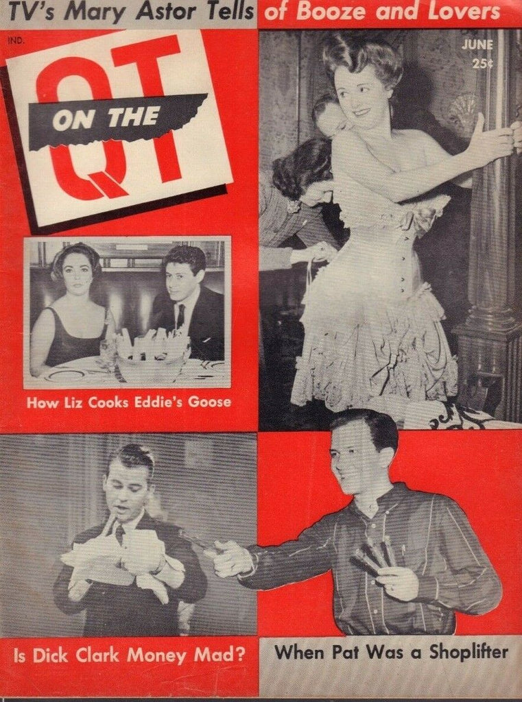 On The Q.T. June 1959 Elizabeth Taylor Dick Clark Mary Astor 012519DBE