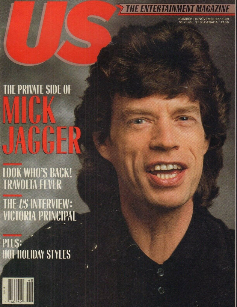 US Magazine Mick Jagger & John Travolta November 27, 1989 NO ML 012918nonr