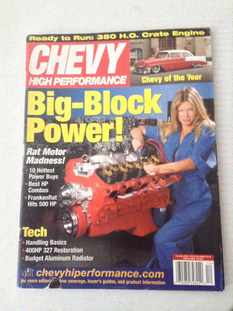 Chevy High Performance Magazine Big Block Power December 2002 031417NONRH