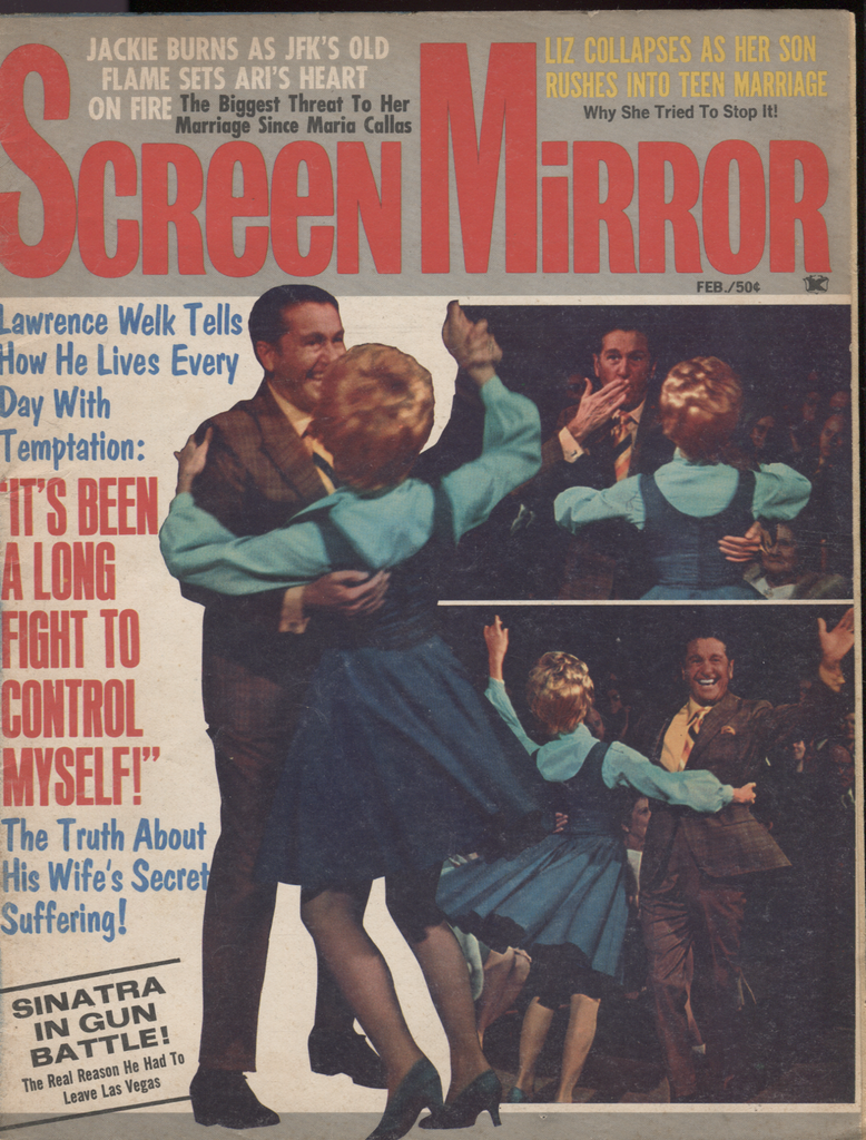 Screen Mirror February 1971 Lawrence Welk Frank Sinatra Jackie Burns 040620DBE