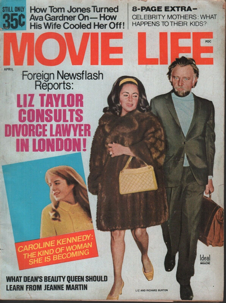 Movie Life April 1970 Elizabeth Taylor Richard Burton Janne Martin 012819AME2