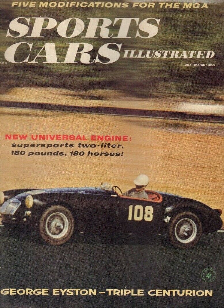 Sports Car Illustrated Magazine George Eyston Centurion March 1958 022818nonr