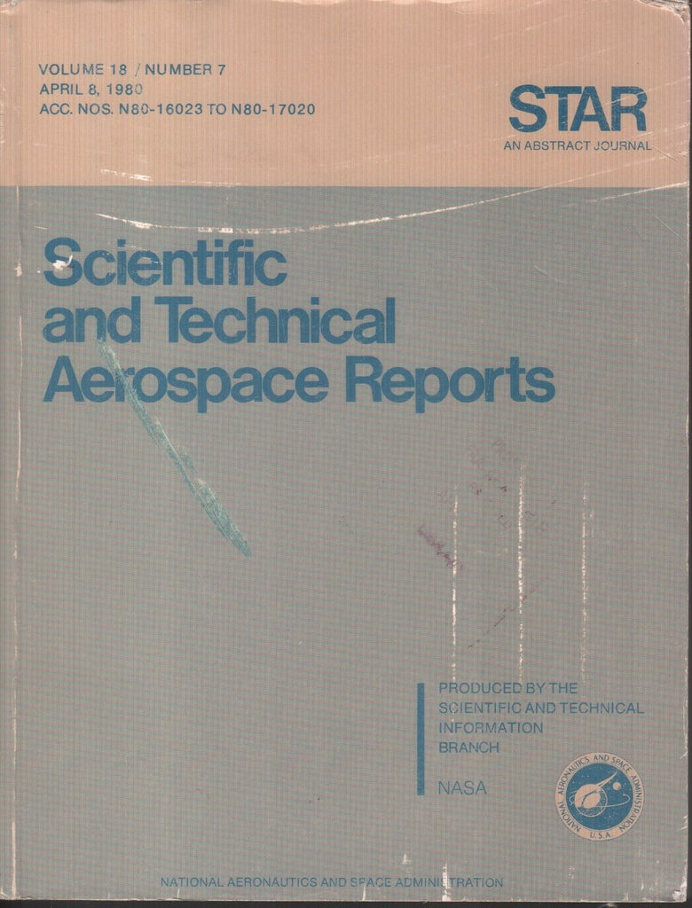 NASA STAR Volume 18 #7 April 8 1980 Abstract Journal Ex-FAA 121918AME2