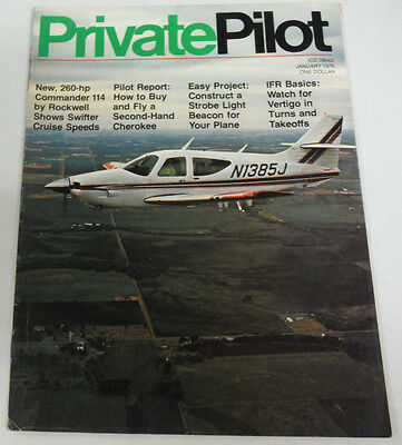 Private Pilot Magazine Watch Vertigo In Turns And Takeoffs January 1976 080614R