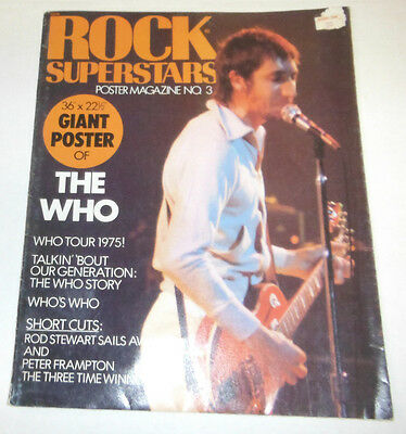 Rock Superstars Magazine The Who Tour 1975 No.3 080414R