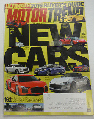 Motor Trend Magazine Ford Mustang GT350 Aventador September 2015 081515R