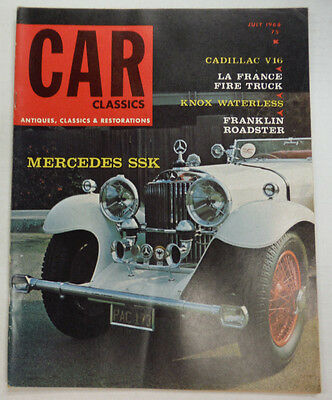 Car Classics Magazine Cadillac V16 & Knox Waterless July 1968 052115R2