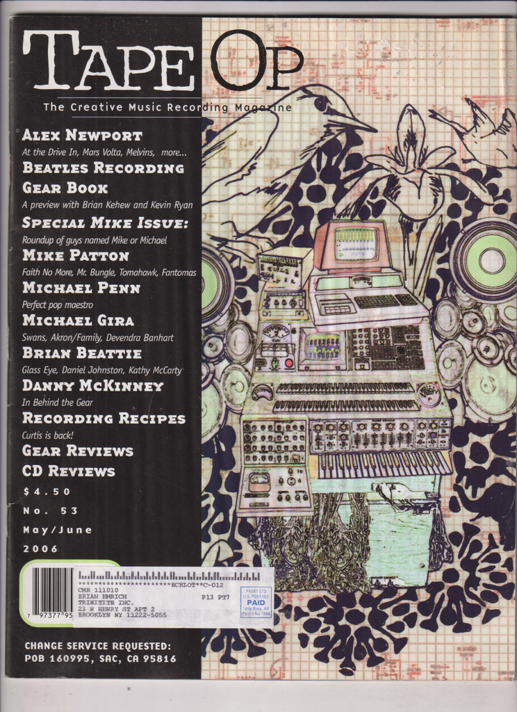 Tape Op Mag Alex Newport Beatles Recording Gear Book May/Jun 2006 121719nonr