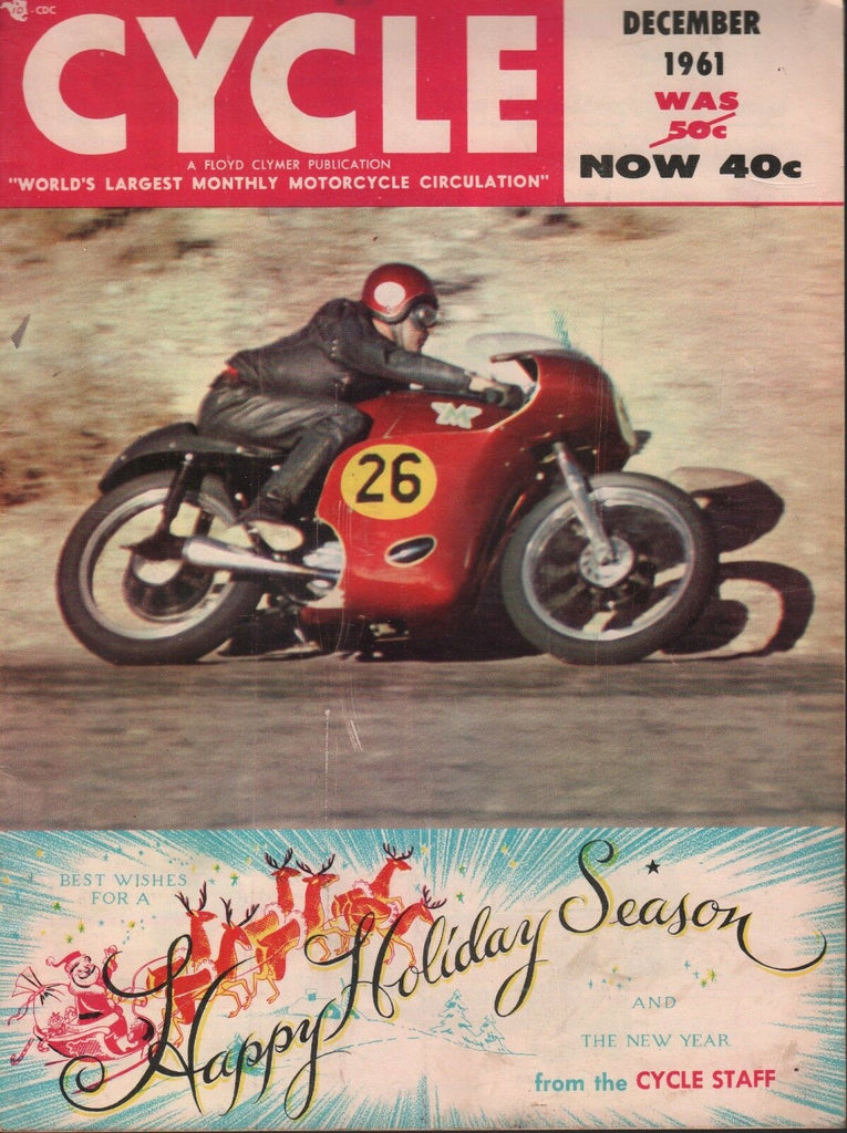 Cyle December 1961 Vintage Motorcycle Magazine Floyd Clymer 121518AME
