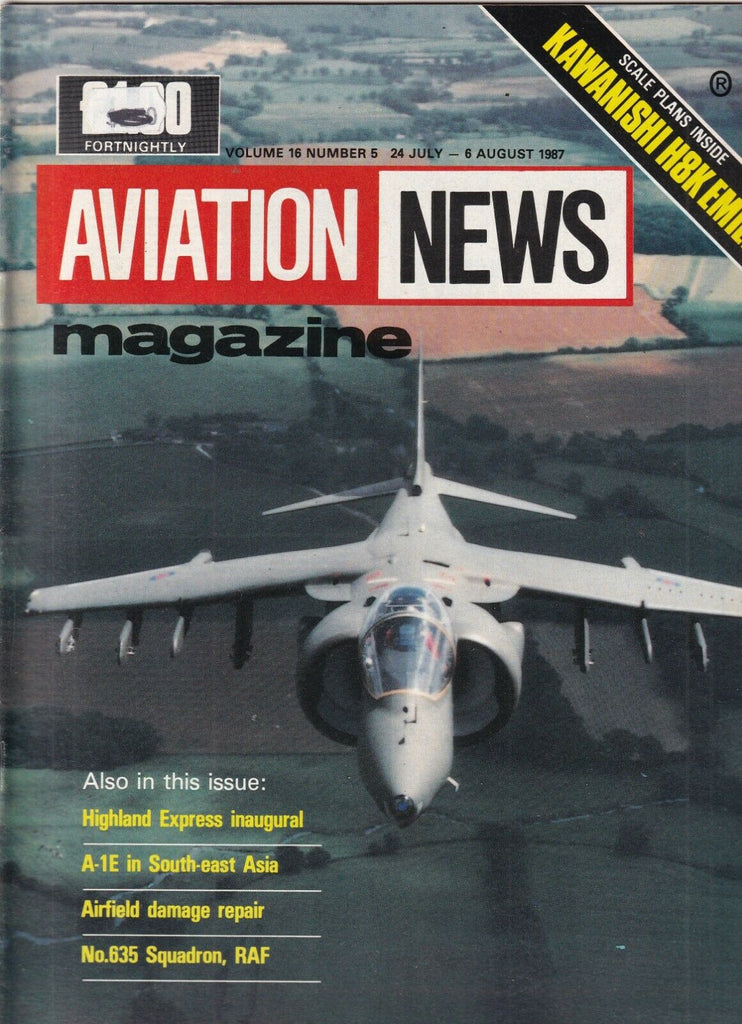 Aviation News Mag Highland Express Inaugural July/August 1987 092319nonr