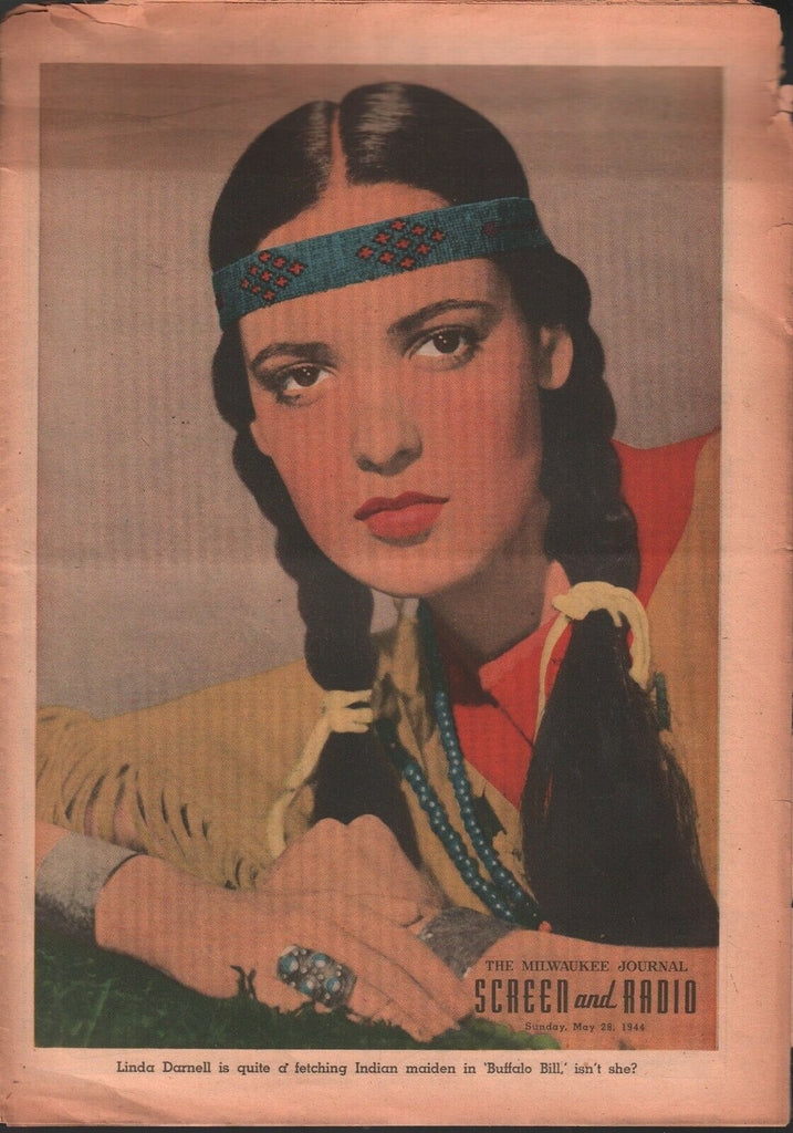 Screen and Radio May 28 1944 Milwaukee Linda Darnell Buffalo Bill 062320AME