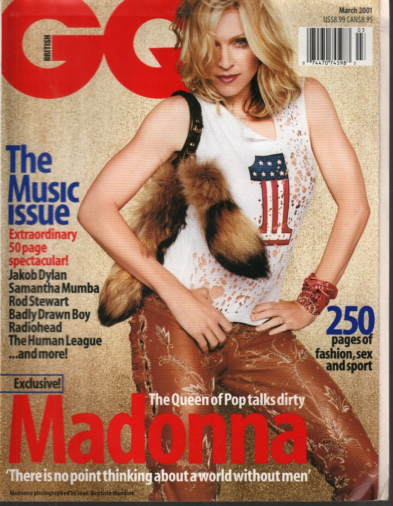 GQ British Edition March 2001 Madonna Jakob Dylan Rod Stewart 102219AME2