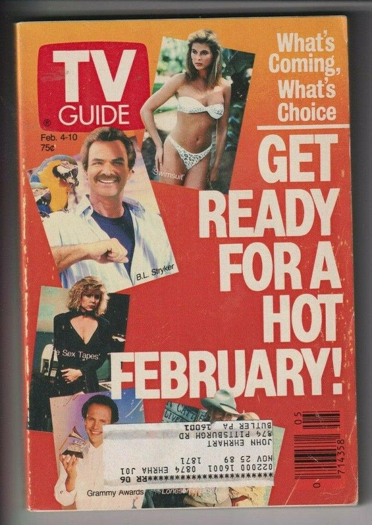 Tv Guide Mag Burt Reynolds Billy Crystal February 4-10, 1989 110319nonr