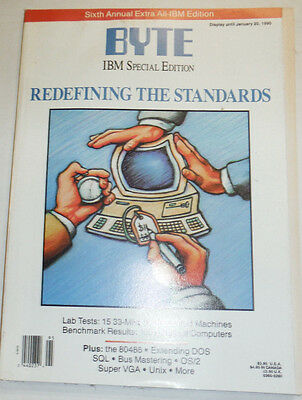 Byte Magazine Redefining The Standards January 1990 111314R