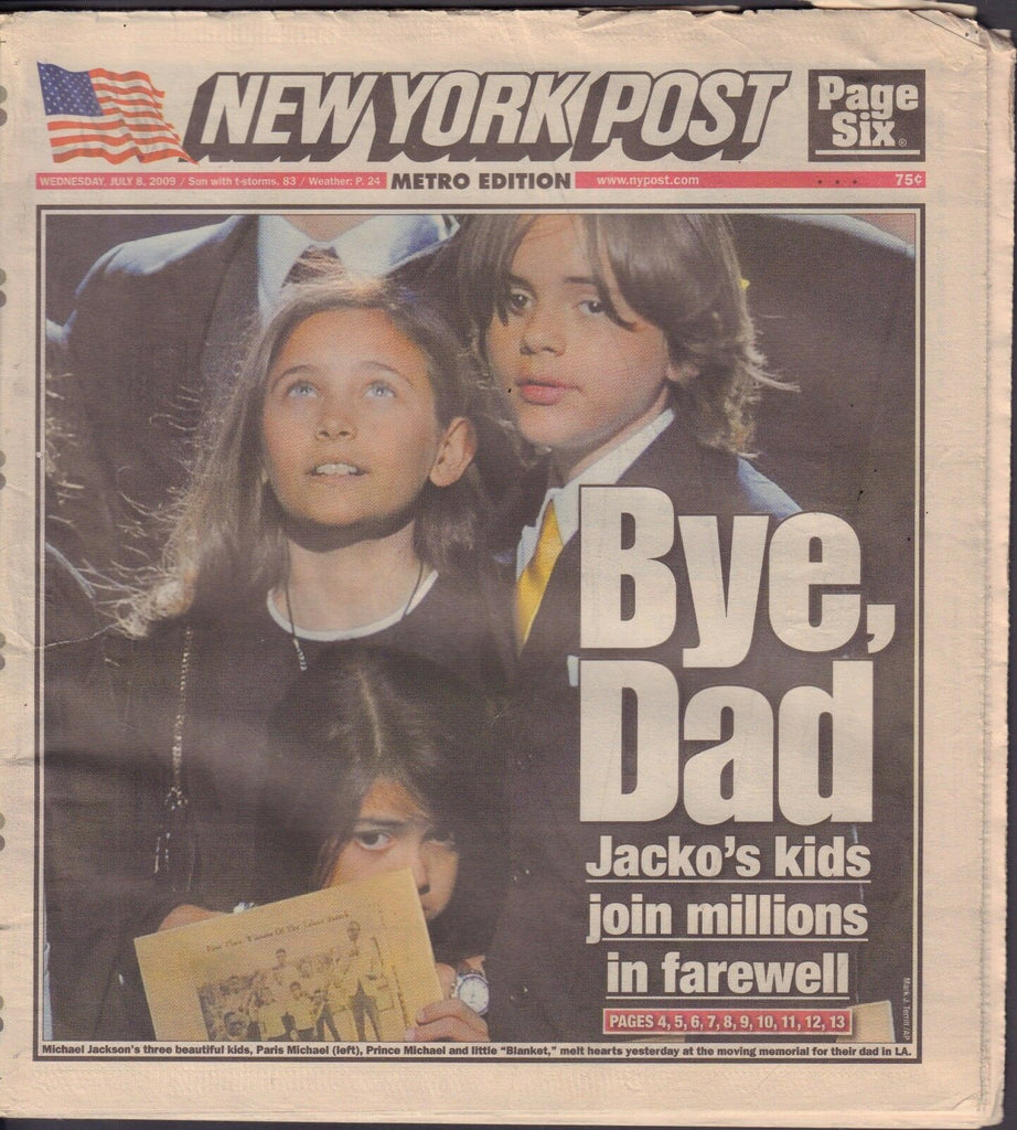 New York Post July 8 2009 Michael Jackson, 040617nonDBE2