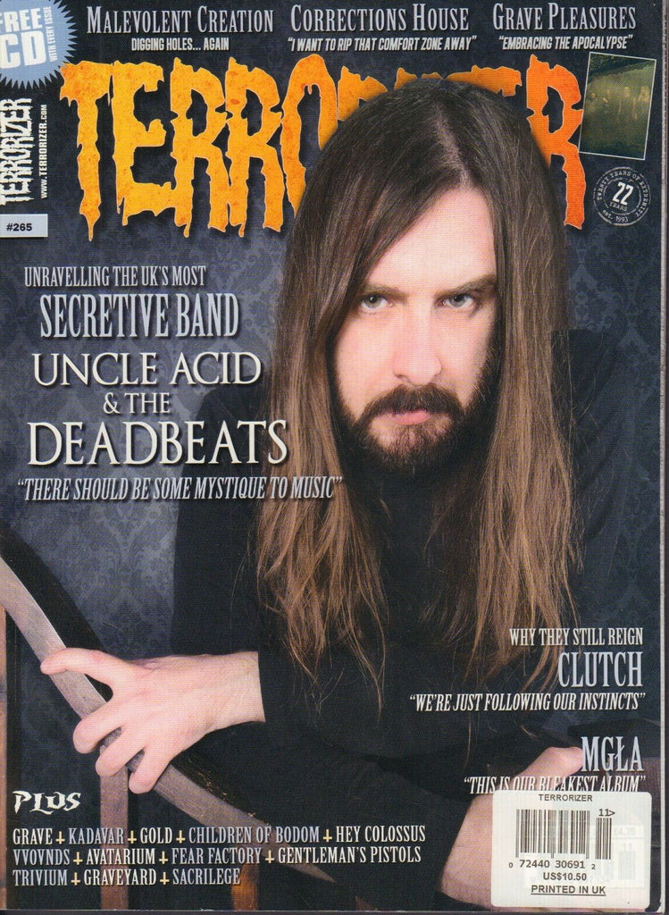Terroroizer #265 October 2015 Uncle Acid & The Deadbeats Clutch MGLA 012918DBE2