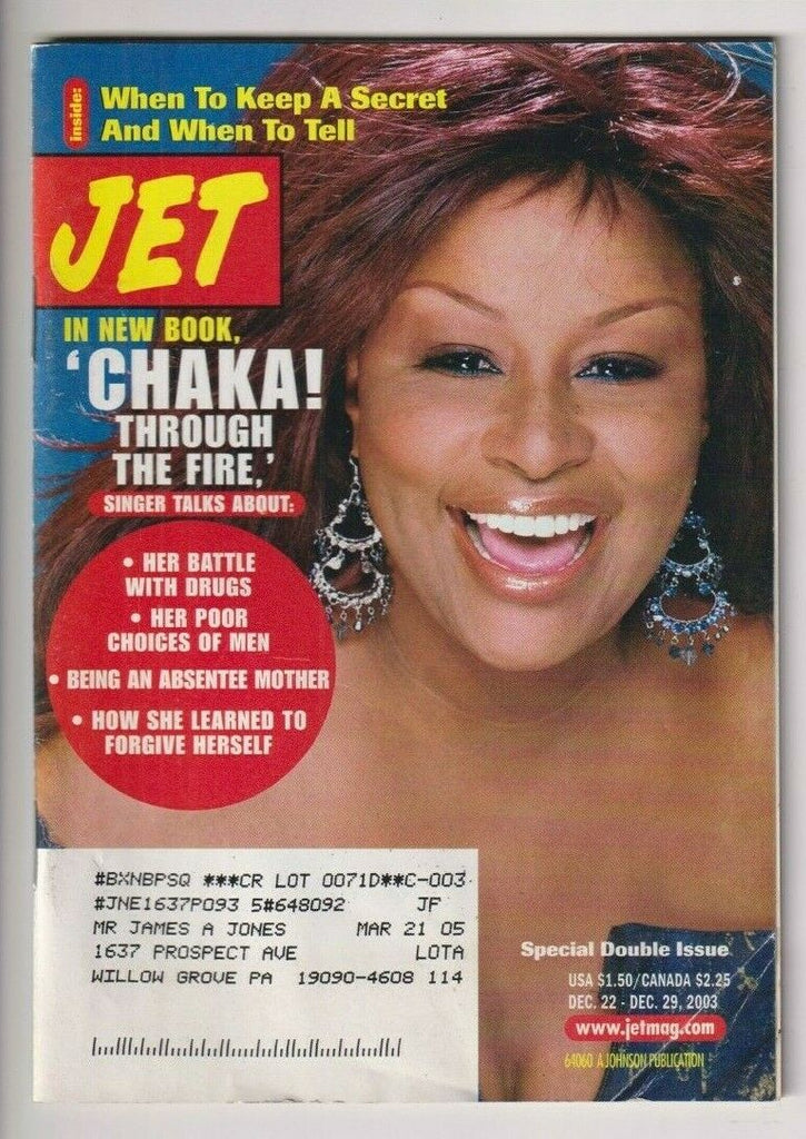 Jet Mag Chaka Khan's New Book December 22-29, 2003 112619nonr