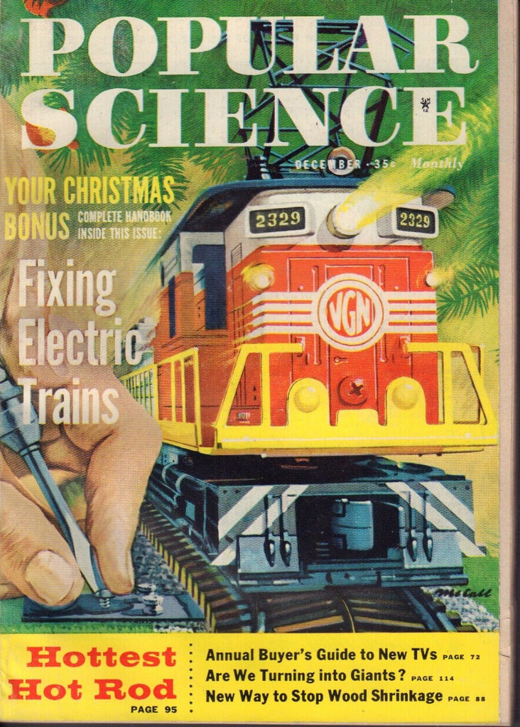 Popular Science Magazine December 1959 Fixing Electric Trains 082417nonjhe