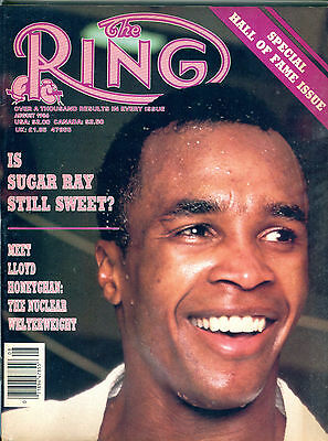 The Ring Boxing Magazine August 1986 Sugar Ray Leonard EX 060616jhe