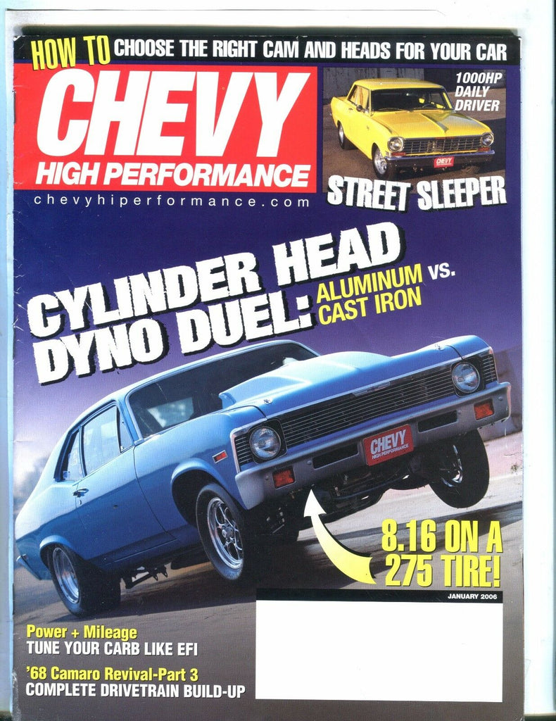 Chevy High Performance Magazine January 2006 '68 Camaro EX No ML 050917nonjhe