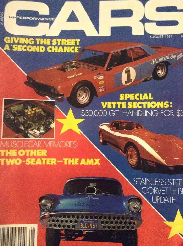 Hi-Peformance Cars magazine GT Handling Musclecar August 1981 122918nonrh