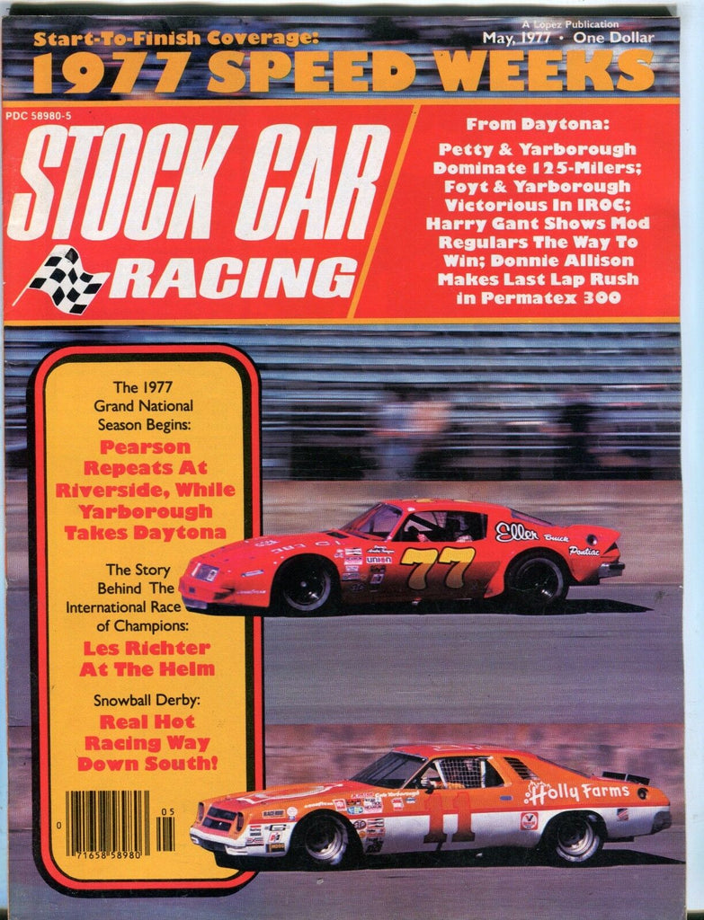 Stock Car Racing Magazine May 1977 Les Richter EX No ML 050317nonjhe