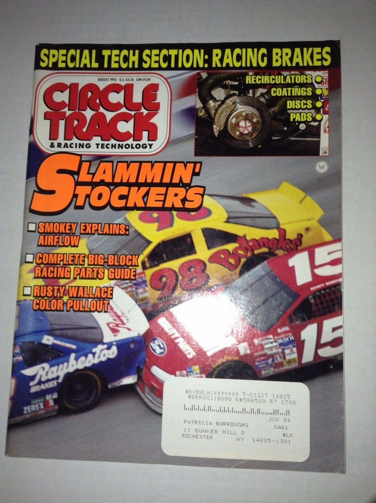 Circle Track Magazine Smokeys Explains Stockers August 1993 040417NONRH