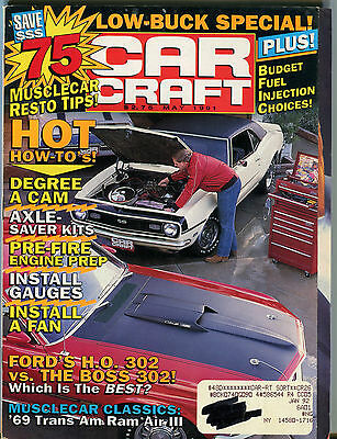 Car Craft Magazine May 1991 75 Musclecar Resto Tips! VGEX 032816jhe