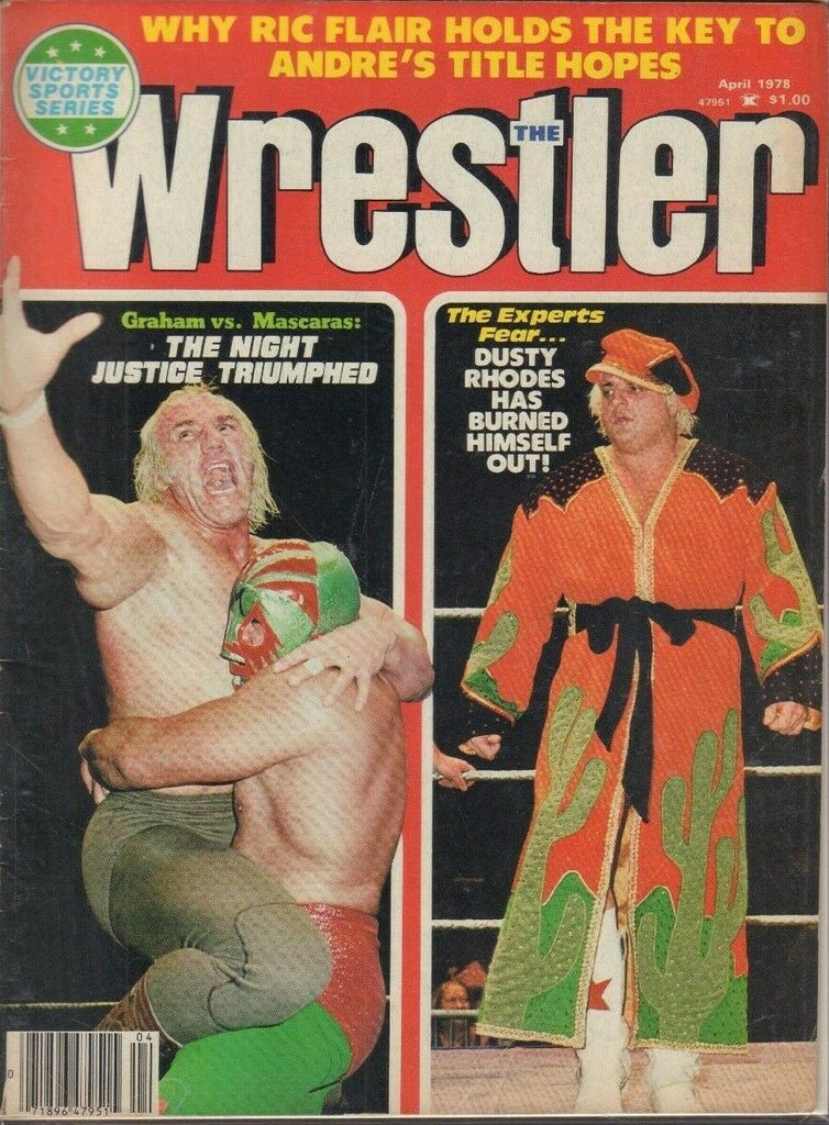 The Wrestler April 1978 Billy Graham Dusty Rhodes Ric Flair 022819DBE