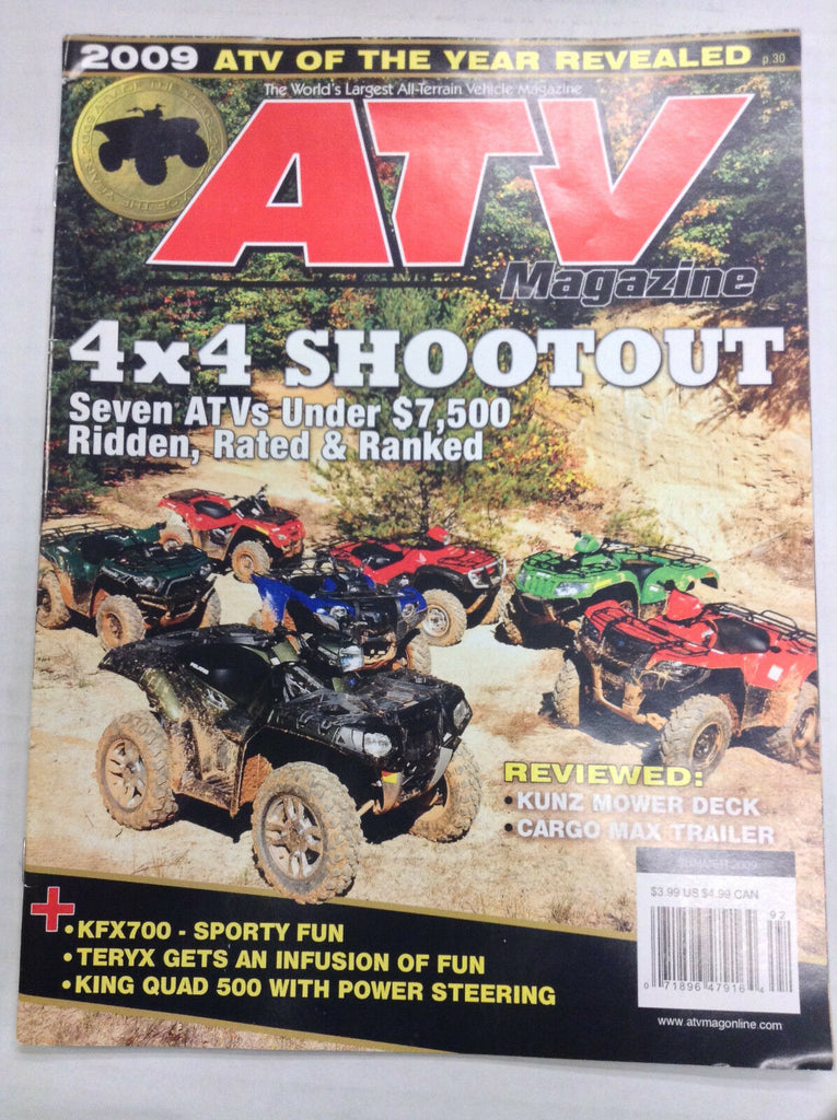 ATV Magazine 4x4 Shootout Kunz Mower Deck Summer 2009 032717nonR