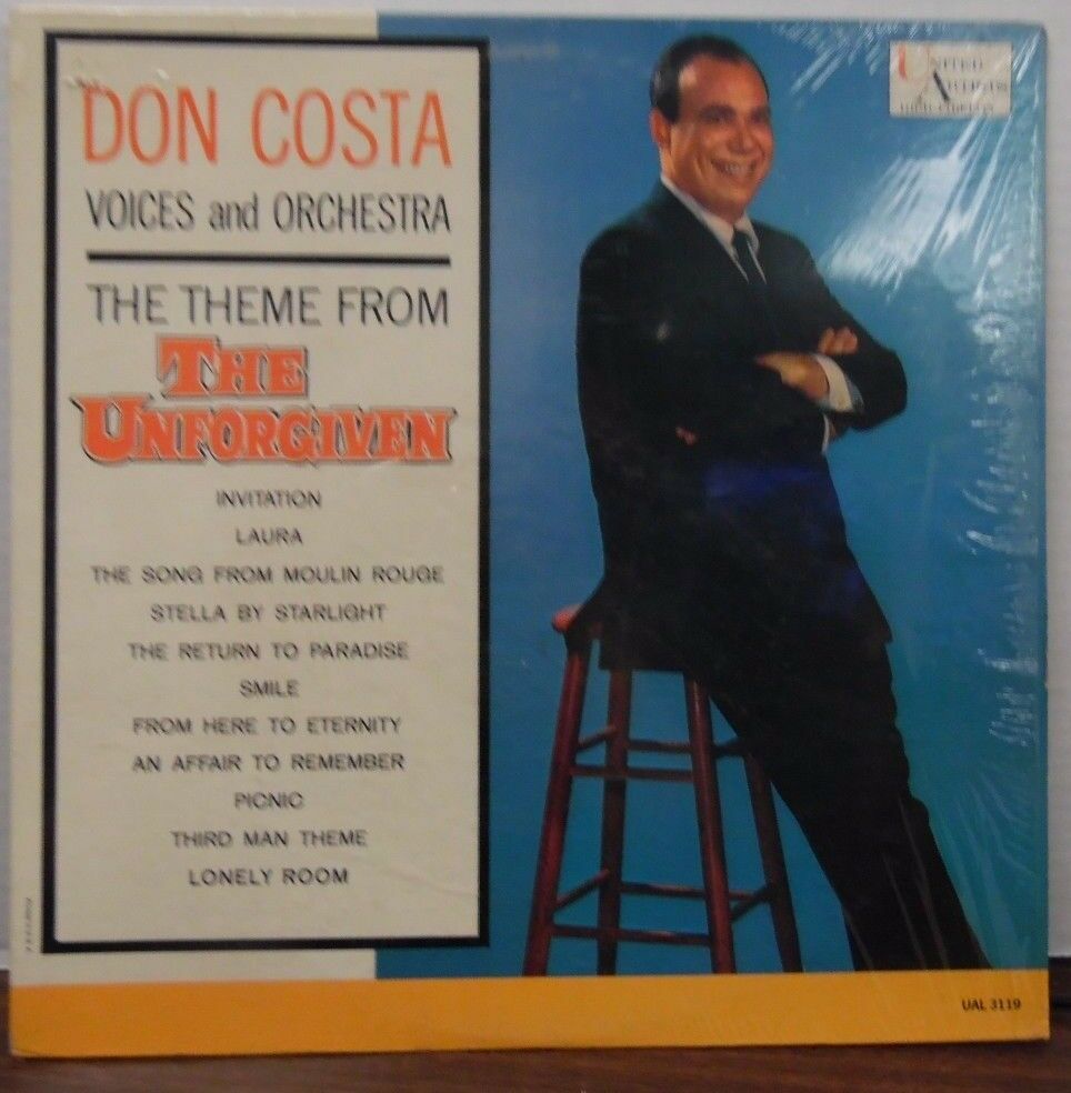 Don Costa voices and orchestra the Theme from The Unforgiven 33RPM 100116LLE