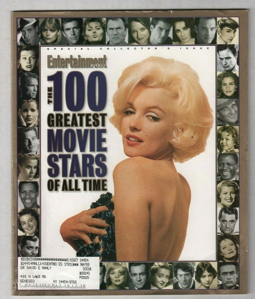 Entertainment Weekly Mag Marilyn Monroe 100 Greatest Stars Fall 1996 020520nonr