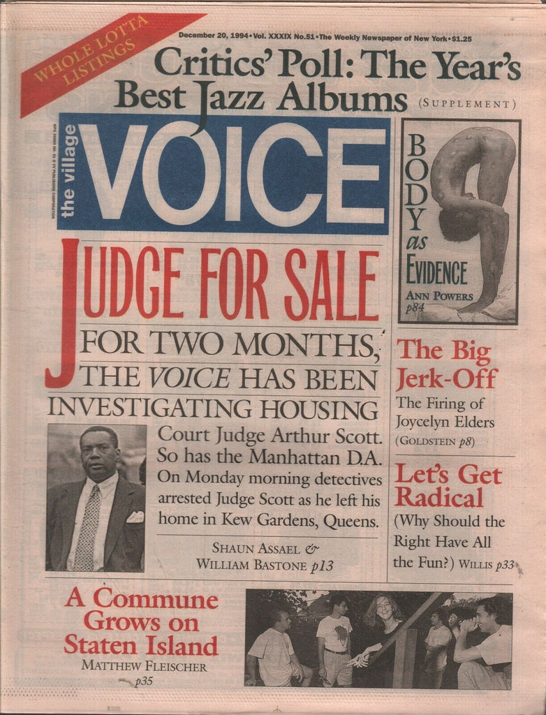 The Village Voice NYC December 20 1994 Miranda Richardson William Klein122019AME