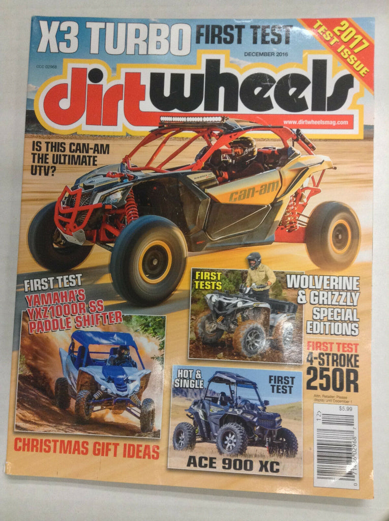 Dirt Wheels Magazine Can Am Ultimate Yamaha YXZ1000R December 2016 032717nonR
