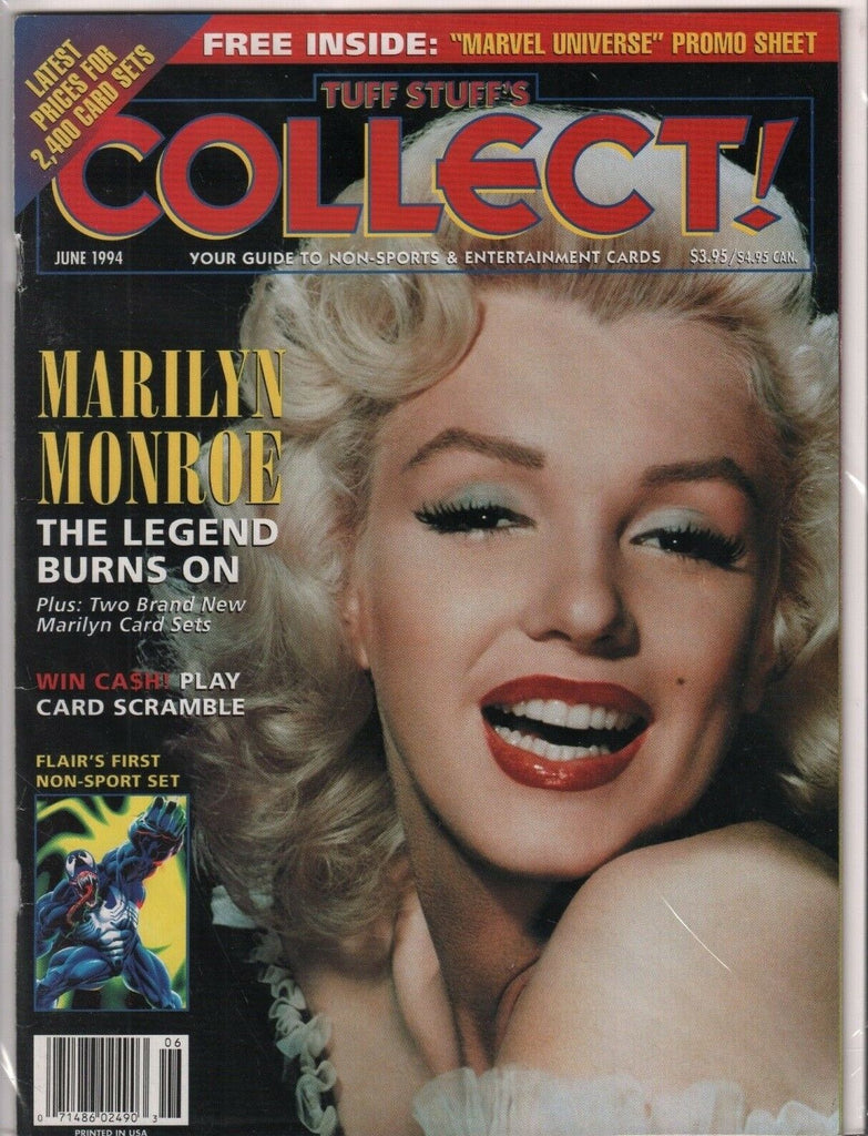 Tuff Stuffs Collect june 1994 Marilyn Monroe Marvel Flair 080818DBE