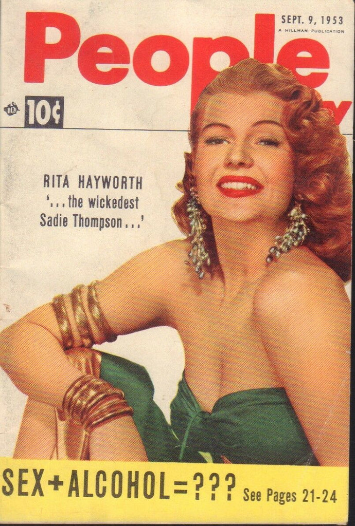 People Today September 9 1953 Rita Hayworth Cheesecake Pin Up 091718AME