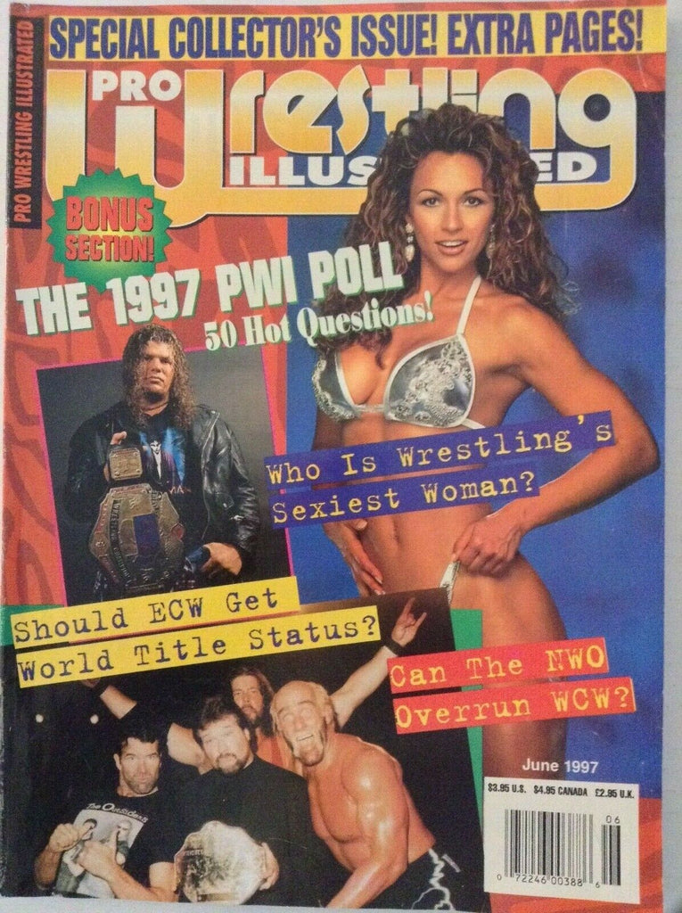 Pro Wrestling Illustrated Magazine Bret Hart Ric Flair June 1997 022019nonrh