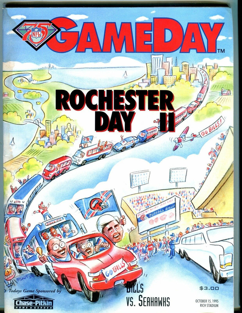 GameDay Magazine Bills vs. Seahawks Oct. 15 1995 EX 051917nonjhe