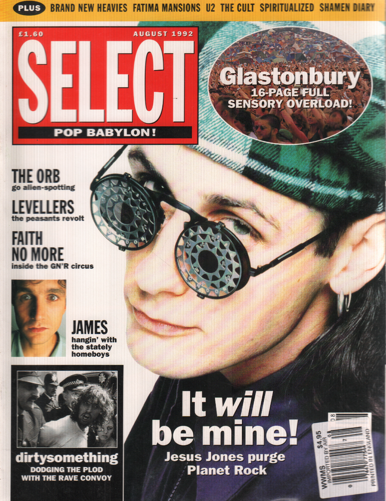 Select August 1992 Jesus Jones Faith No More Paul Rider 032720DBE