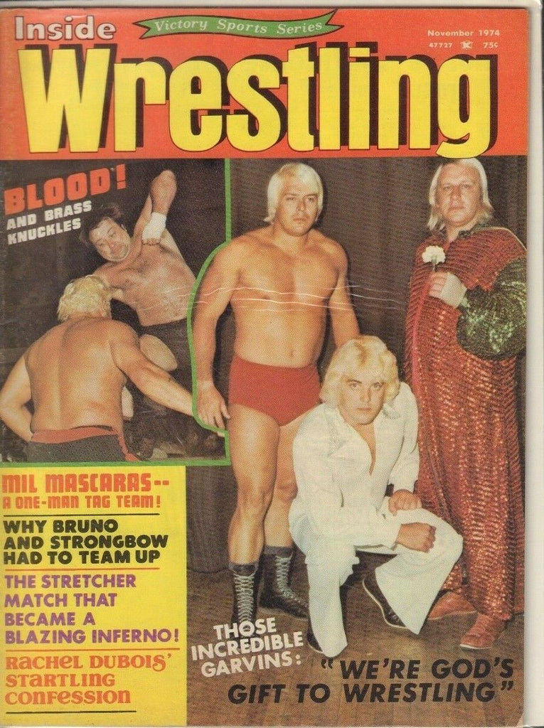 Inside Wrestling November 1974 Mil Mascaras Bruno Sammartino 022719DBE